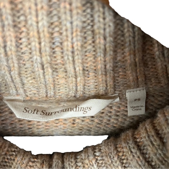 SOFT SURROUNDINGS Jayna Wool Knit Tunic Sweater - Picture 9 of 9